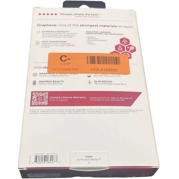 ZAGG Milan iPhone 15 14 Plus 6.7" MagSafe Case Iridescent Snap Cover New - Picture 4 of 6